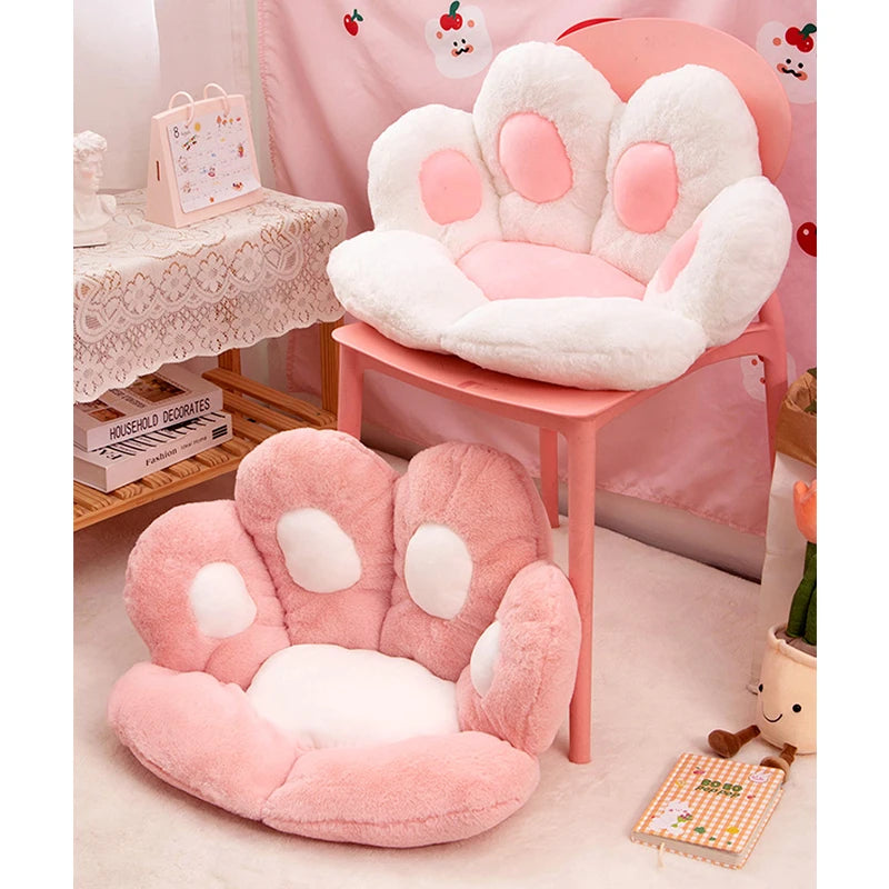 Cushion Cat Claw Cute Bay Window Carpet Cushion 70X80cm Girls Chair Cushion Dormitory Student Lazy Back Cushion One