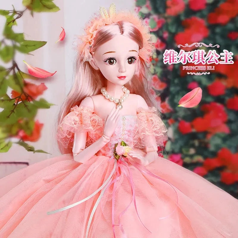 60cm Fashion Girl Dolls Large Original Handmade 1/3 Doll Full Set 15 Jointed Doll Girls Toys for Children Kids Gif Fashion Doll