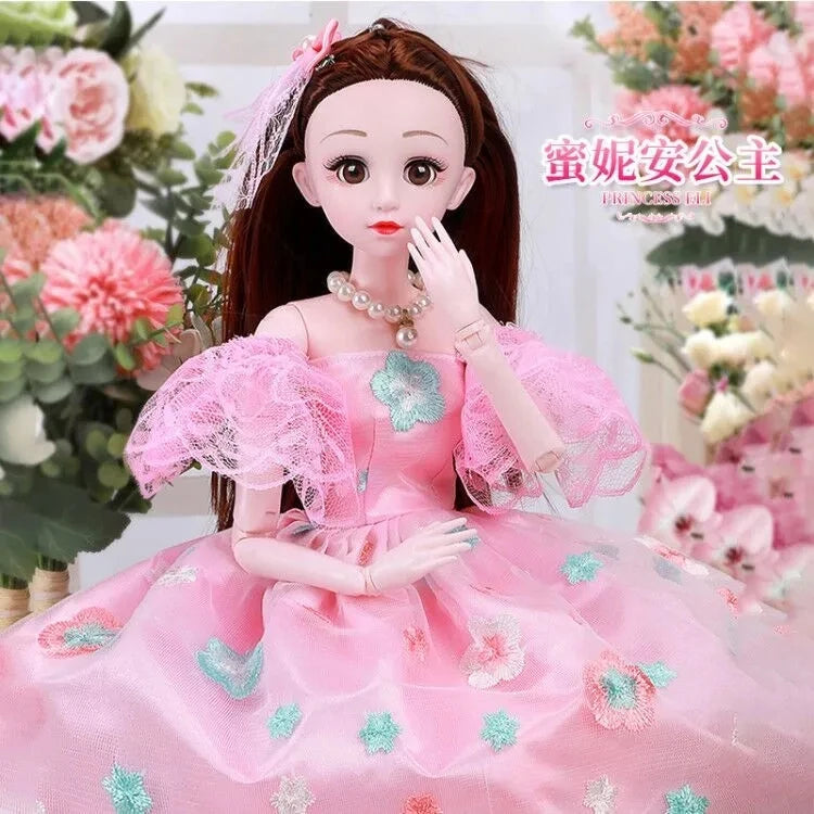 60cm Fashion Girl Dolls Large Original Handmade 1/3 Doll Full Set 15 Jointed Doll Girls Toys for Children Kids Gif Fashion Doll