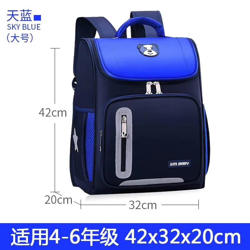 Elementary Children Schoolbag Boys Girls Backpack Sport Bagpack for Teens Water-Resistant Pupil School Backpack