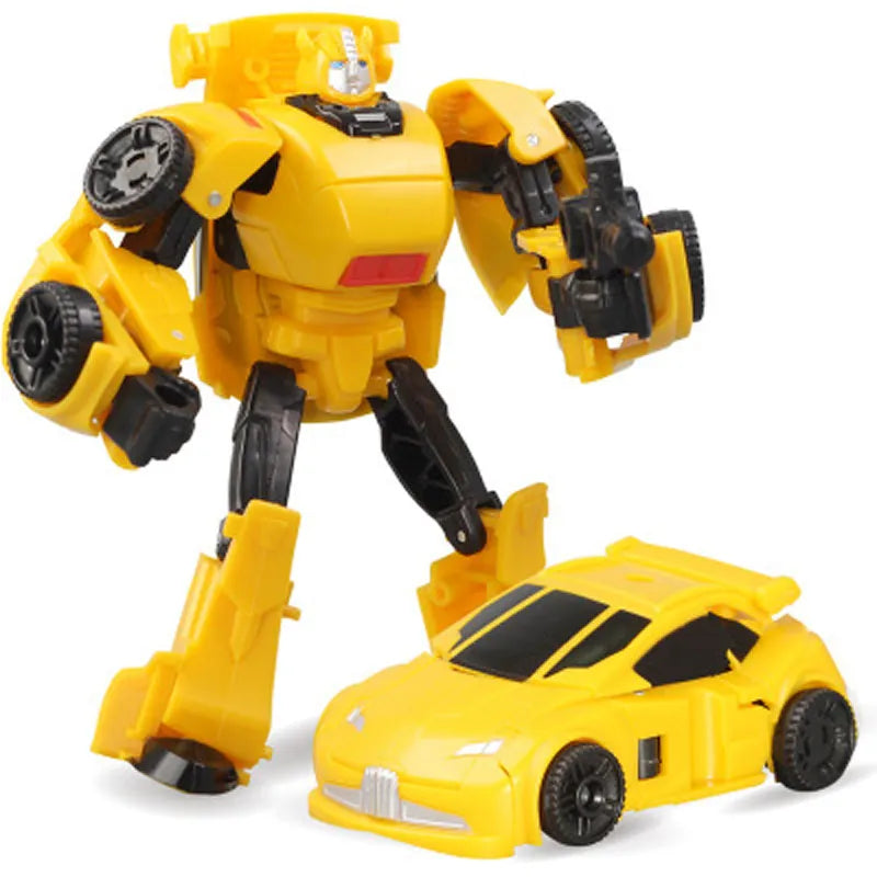 13CM Plastic Transformation Robot Cars Model Toys Kid Classic Robot Car Toys Action & Toy Figures Plastic Education Toys I0301