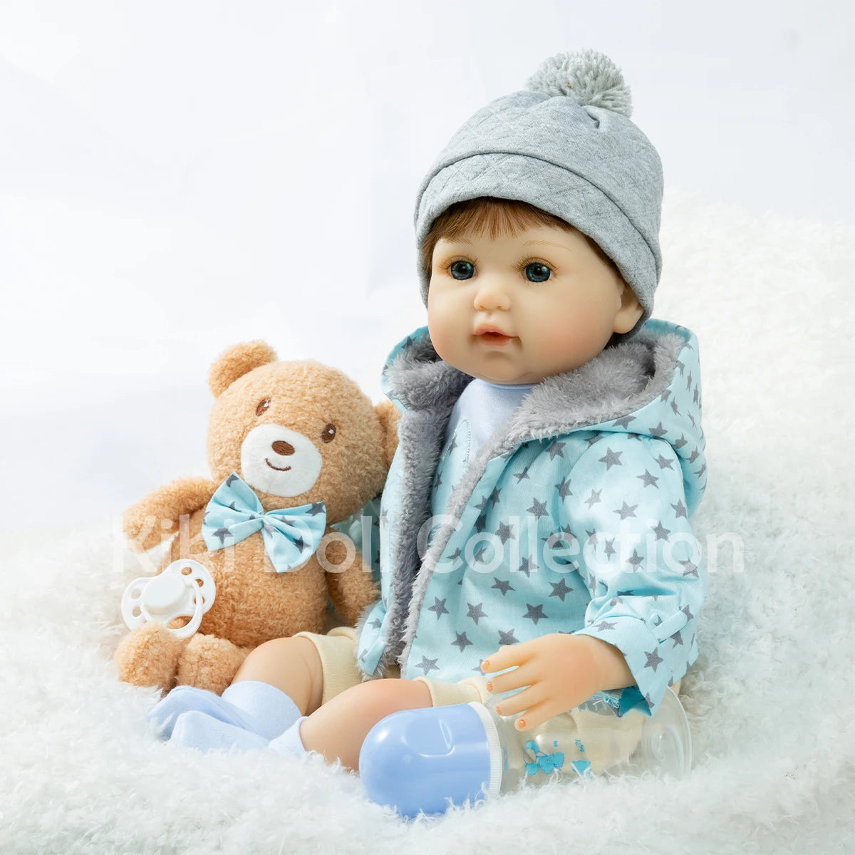 Bebe Reborn Realista Handmade Babies Dolls Toys for Girls Soft Vinyl Silicone Baby Cute Boy Doll 18 Inch