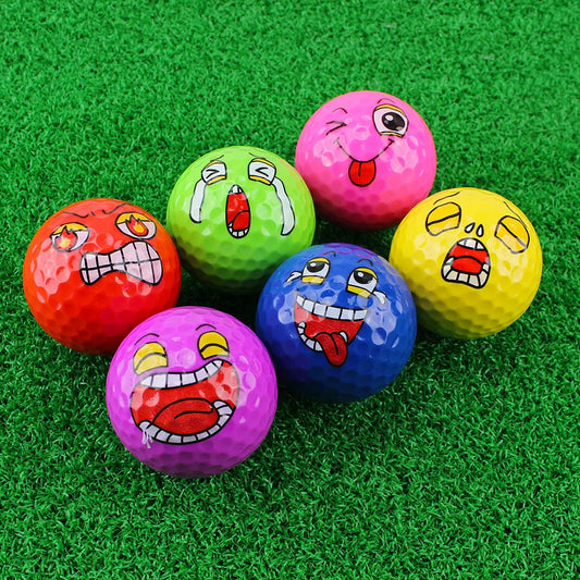 1 Set Mini Novelty Funny Practice Color Golf Balls Gift