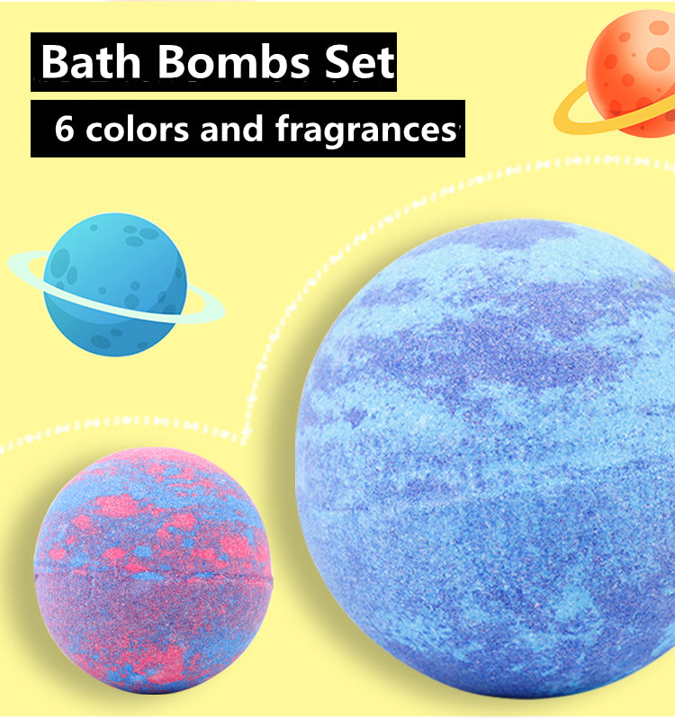 DROPSHIPPING 6 Colors Scents Perfect Bubble Spa Bath Handmade Bath Bombs Gift Set for Birthday Mothers Day Gifts Idea