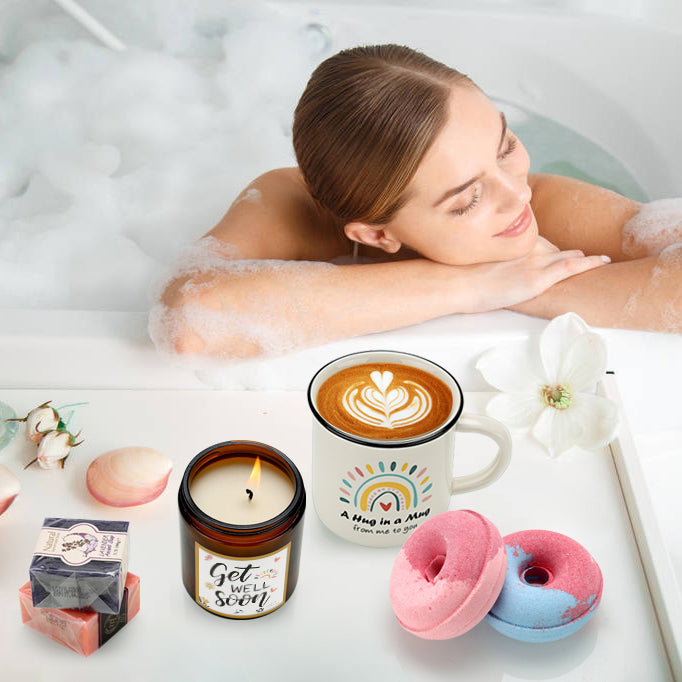 Sleep Relaxation Spa Bath Gifts Set for Women-Not a Day Over Fabulous Mug Birthday Gifts-Get Well Soon Pamper Hamper Gifts