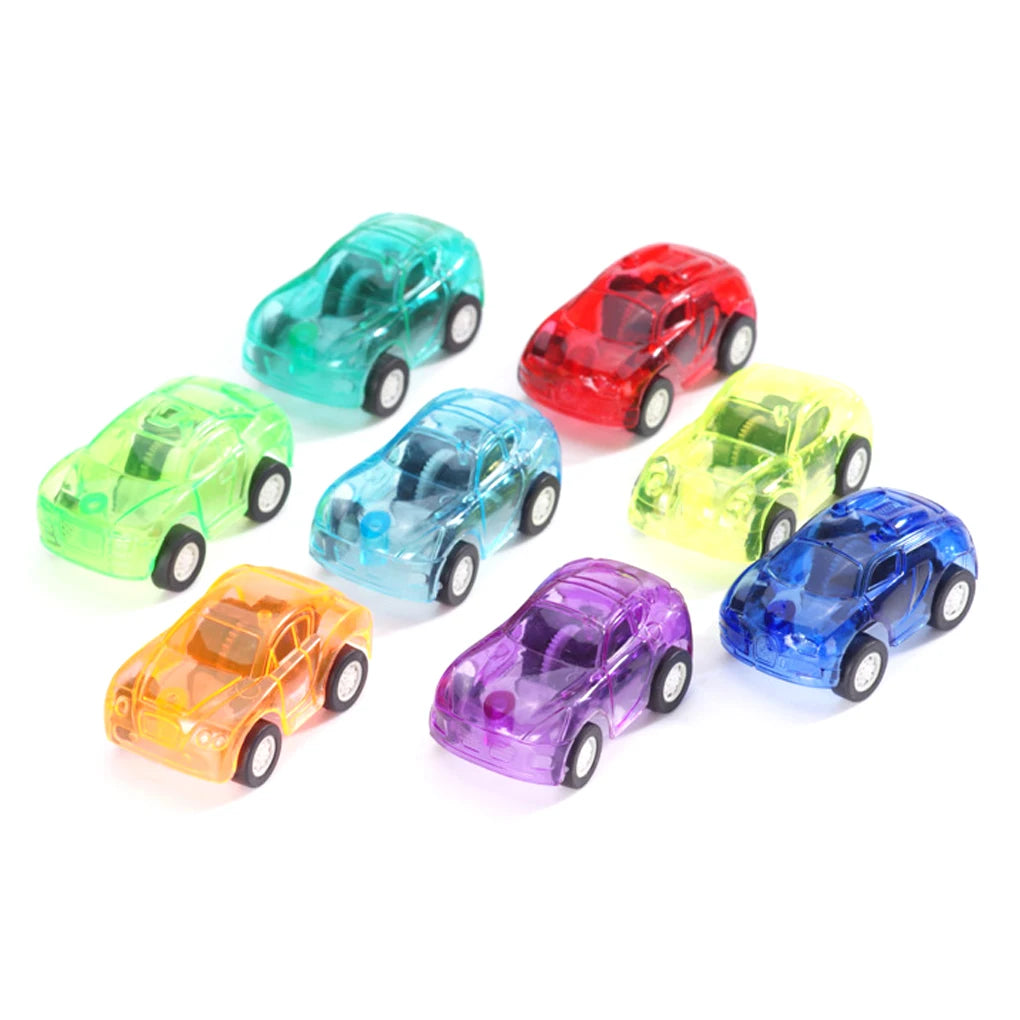 6pcs/Set Children Mini Pull Back Car Toy Construction Vehicle Fire Truck Model Set Boys Birthday Holiday Gift