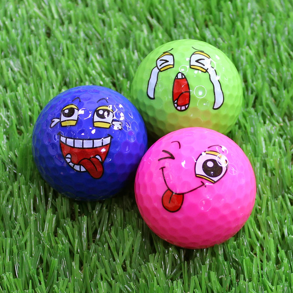 1 Set Mini Novelty Funny Practice Color Golf Balls Gift