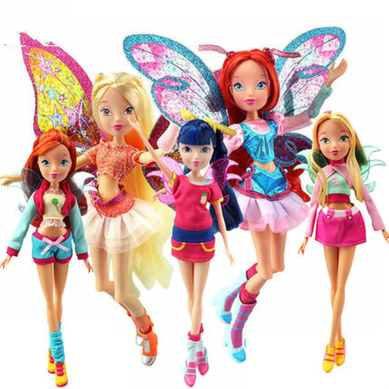 Believix Fairy&Lovix Fairy Rainbow Colorful Girl Doll Action Figures Fairy Bloom Dolls With Classic Toys for Girl Gift