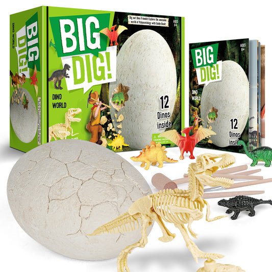 Big Dig Dino World D7194 Excavation Dinosaur Toys Dinosaur Egg Fossil Toy Kids Educational Toys