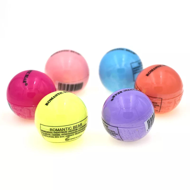 6Pcs/Pack Ball Lip Balm Moisturizing Cute Sweet Tone Up CC Balm Lipstick Makeup Lip Tint Fresh and Moist Cosmetics New Arrival