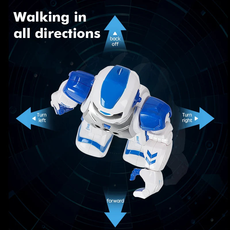 Amiqi Induction Funny Cool Kids Toys Electric Dancing Robot Intelligent Child Toy Robot Rc Robot Singing and Dancing Toys