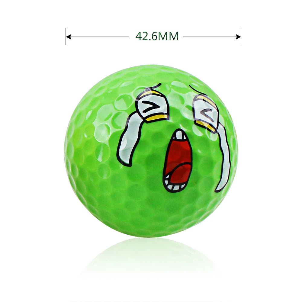 1 Set Mini Novelty Funny Practice Color Golf Balls Gift