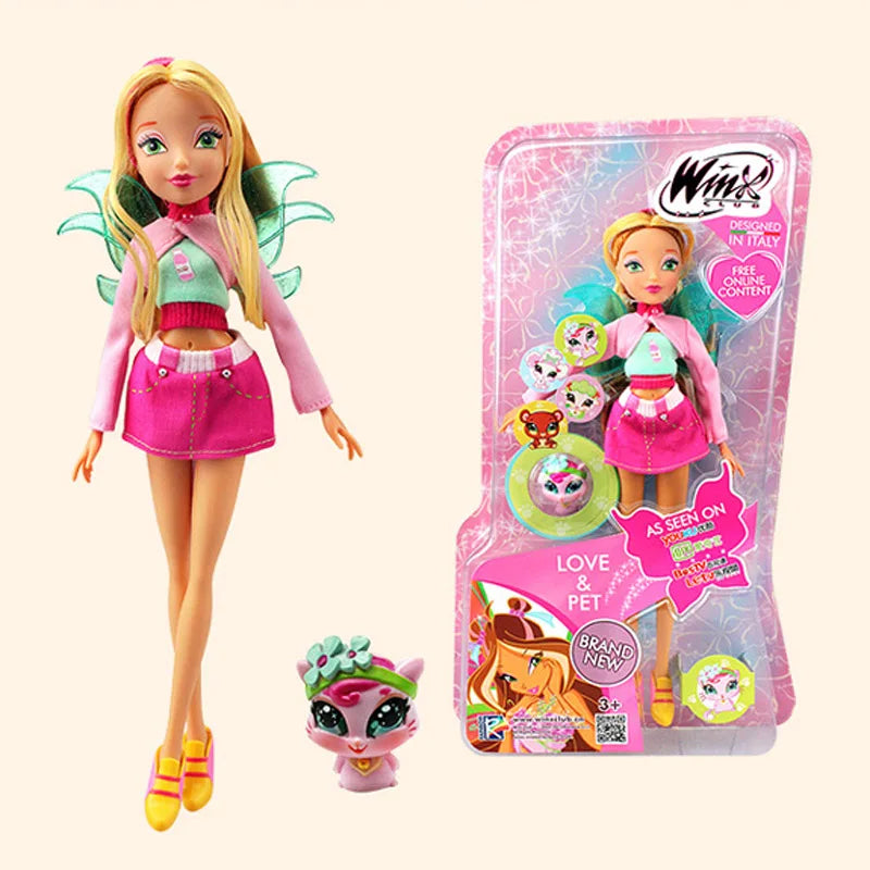 Believix Fairy&Lovix Fairy Rainbow Colorful Girl Doll Action Figures Fairy Bloom Dolls With Classic Toys for Girl Gift