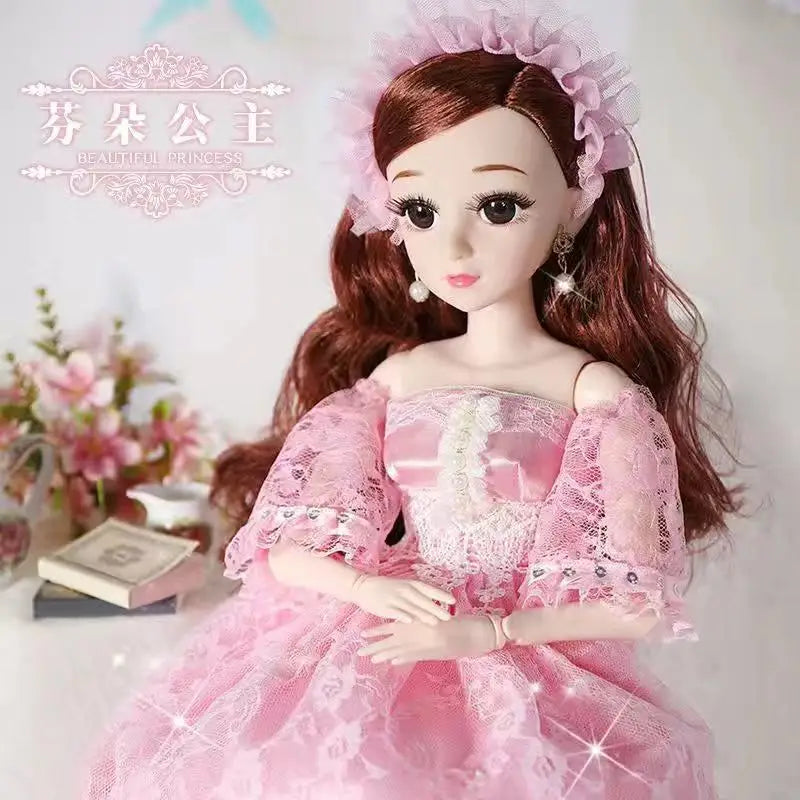 60cm Fashion Girl Dolls Large Original Handmade 1/3 Doll Full Set 15 Jointed Doll Girls Toys for Children Kids Gif Fashion Doll