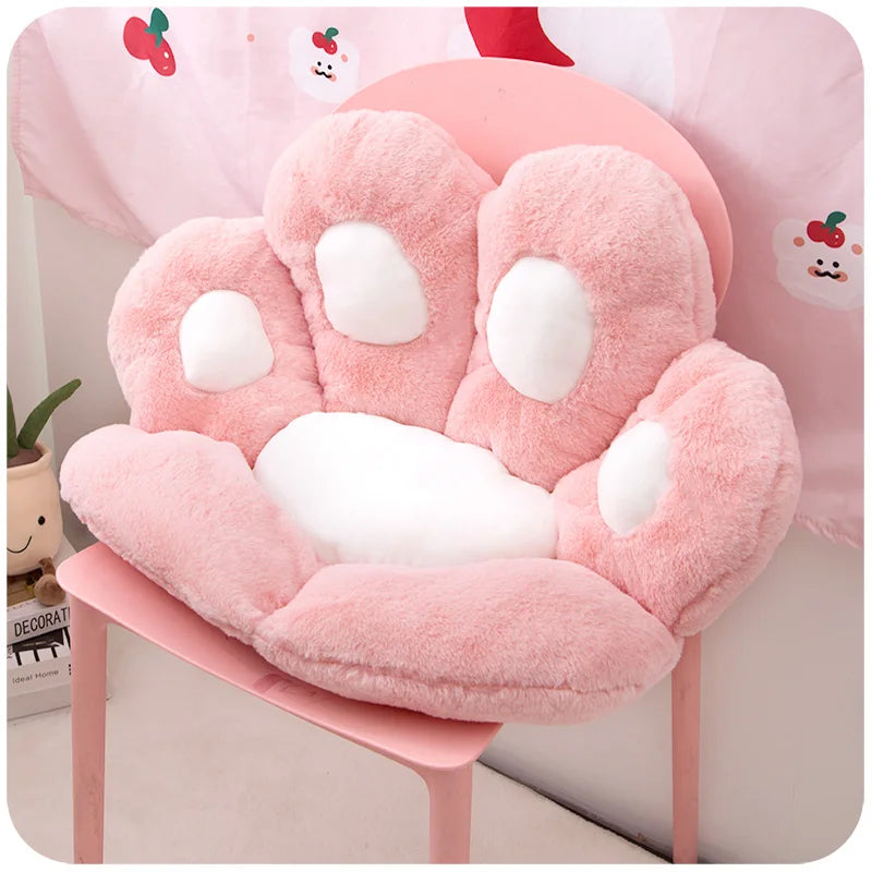 Cushion Cat Claw Cute Bay Window Carpet Cushion 70X80cm Girls Chair Cushion Dormitory Student Lazy Back Cushion One