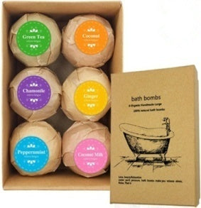 60g*6pcs Luxurious SPA Skin Care Relaxing Bath Bomb Gift Set