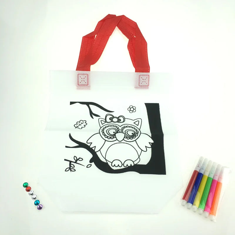 Kid DIY Drawing Craft Color Bag Children Learning Educational Drawing Toys With Safe Non-Toxic Water Pen for Boy and Girl Gifts