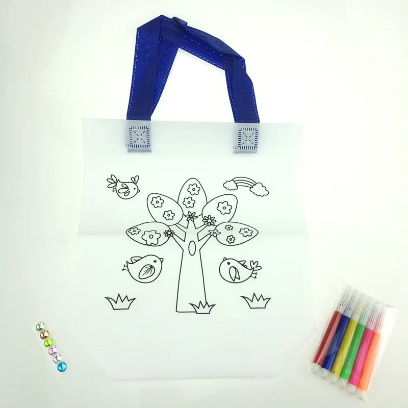 Kid DIY Drawing Craft Color Bag Children Learning Educational Drawing Toys With Safe Non-Toxic Water Pen for Boy and Girl Gifts