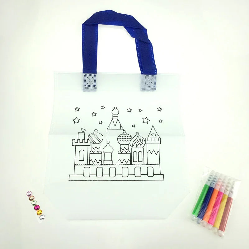 Kid DIY Drawing Craft Color Bag Children Learning Educational Drawing Toys With Safe Non-Toxic Water Pen for Boy and Girl Gifts