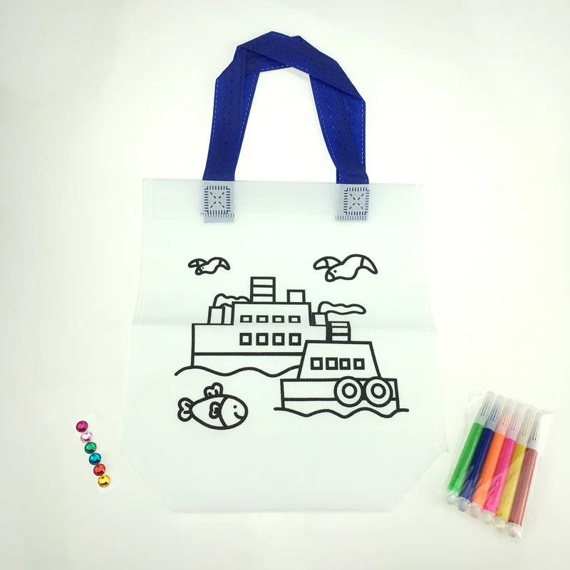 Kid DIY Drawing Craft Color Bag Children Learning Educational Drawing Toys With Safe Non-Toxic Water Pen for Boy and Girl Gifts