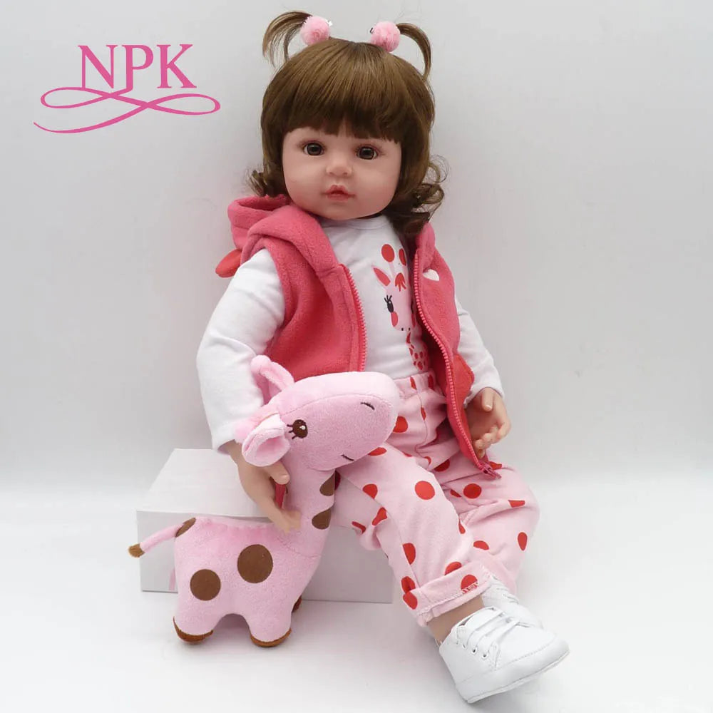 Bebe Doll Reborn Toddler 47cm Soft Silicone Reborn  Baby Dolls Soft Body Lifelike Menina  Christmas Surprice Girl Gifts Doll