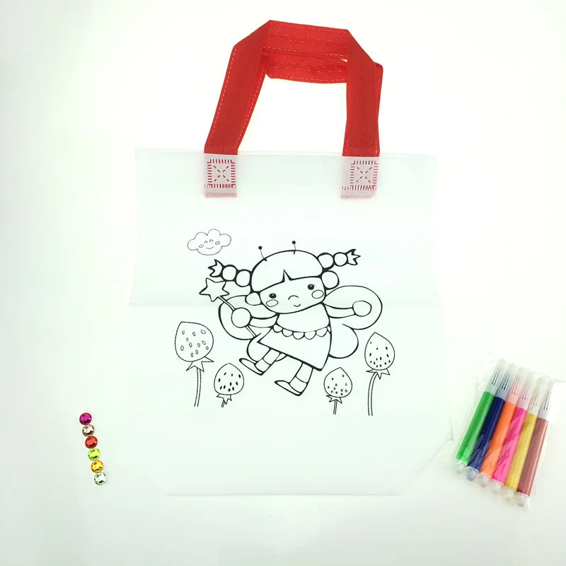 Kid DIY Drawing Craft Color Bag Children Learning Educational Drawing Toys With Safe Non-Toxic Water Pen for Boy and Girl Gifts