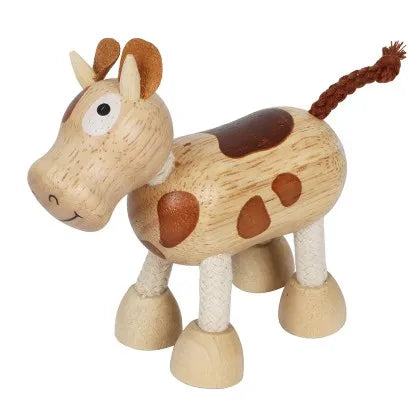 Wooden Cutely Animals Doll Small Emulation Animal Models Baby Kids Learning Toys Animal Figurines Dolls Environmentally Friendly