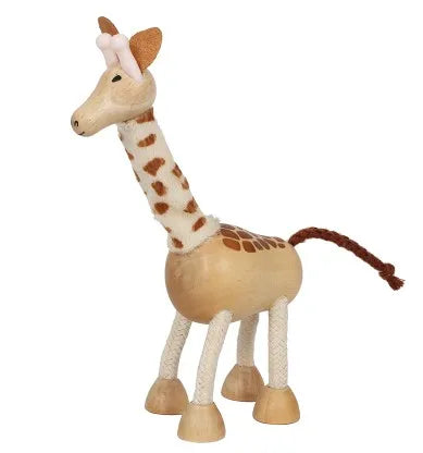 Wooden Cutely Animals Doll Small Emulation Animal Models Baby Kids Learning Toys Animal Figurines Dolls Environmentally Friendly