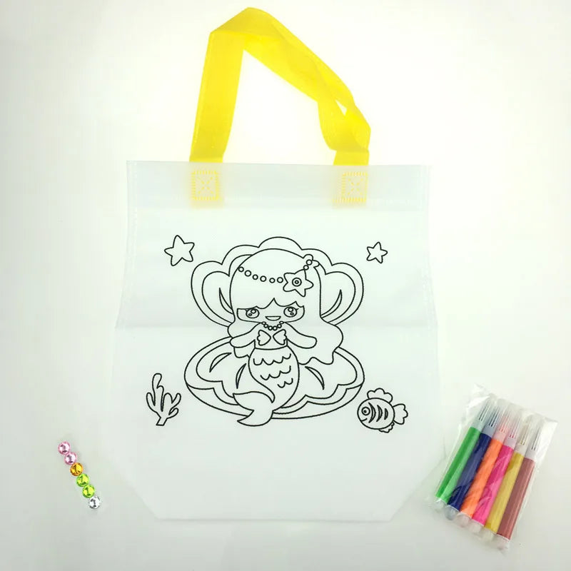 Kid DIY Drawing Craft Color Bag Children Learning Educational Drawing Toys With Safe Non-Toxic Water Pen for Boy and Girl Gifts