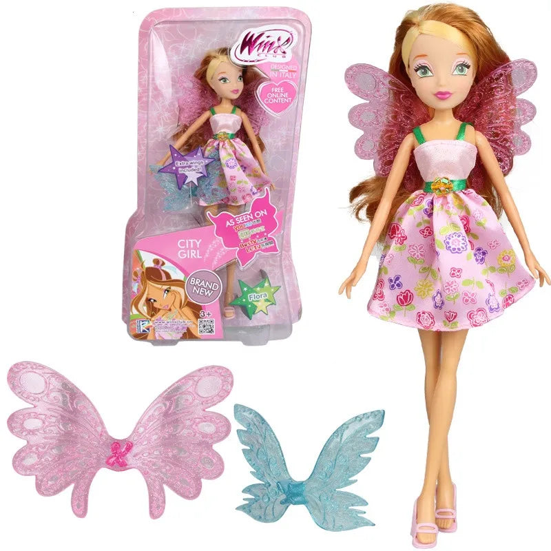 Believix Fairy&Lovix Fairy Rainbow Colorful Girl Doll Action Figures Fairy Bloom Dolls With Classic Toys for Girl Gift