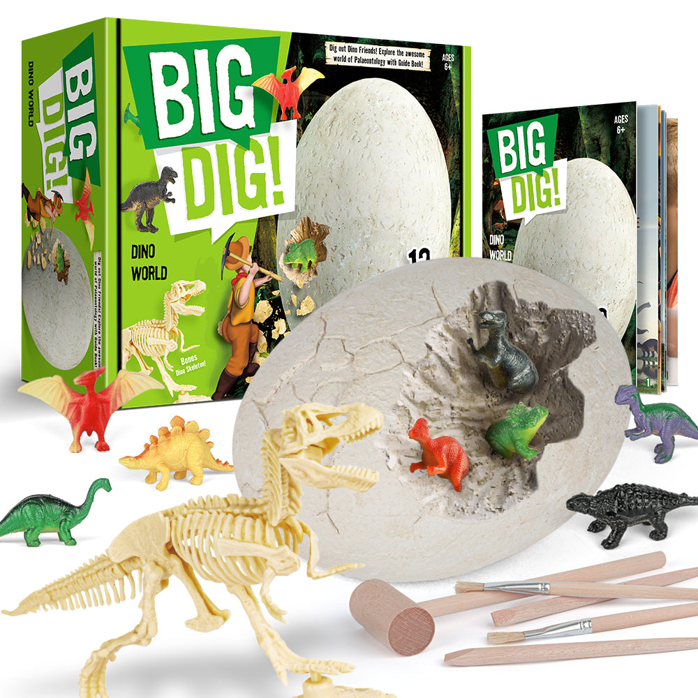 Big Dig Dino World D7194 Excavation Dinosaur Toys Dinosaur Egg Fossil Toy Kids Educational Toys