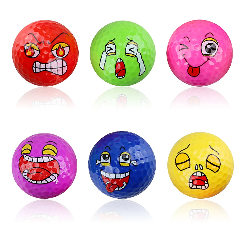 1 Set Mini Novelty Funny Practice Color Golf Balls Gift