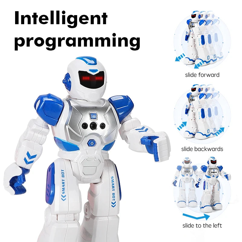 Amiqi Induction Funny Cool Kids Toys Electric Dancing Robot Intelligent Child Toy Robot Rc Robot Singing and Dancing Toys