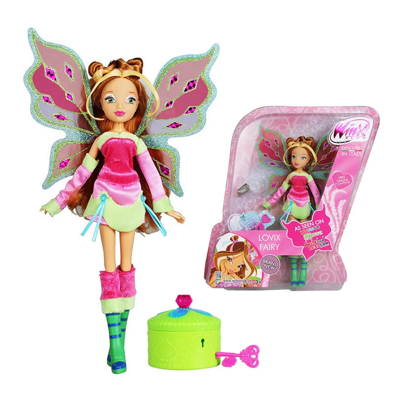 Believix Fairy&Lovix Fairy Rainbow Colorful Girl Doll Action Figures Fairy Bloom Dolls With Classic Toys for Girl Gift