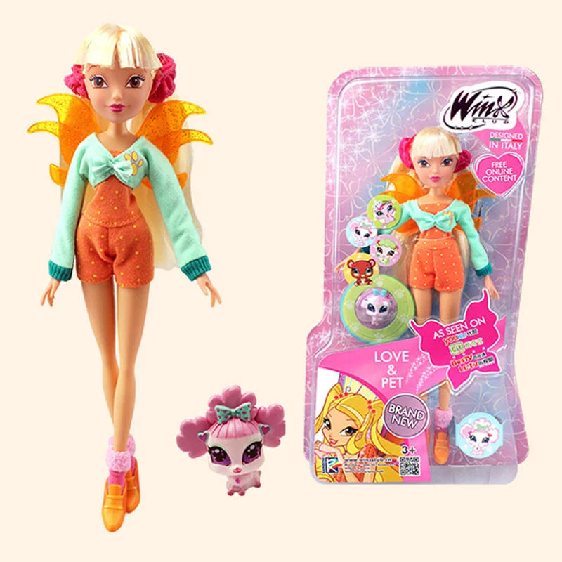 Believix Fairy&Lovix Fairy Rainbow Colorful Girl Doll Action Figures Fairy Bloom Dolls With Classic Toys for Girl Gift