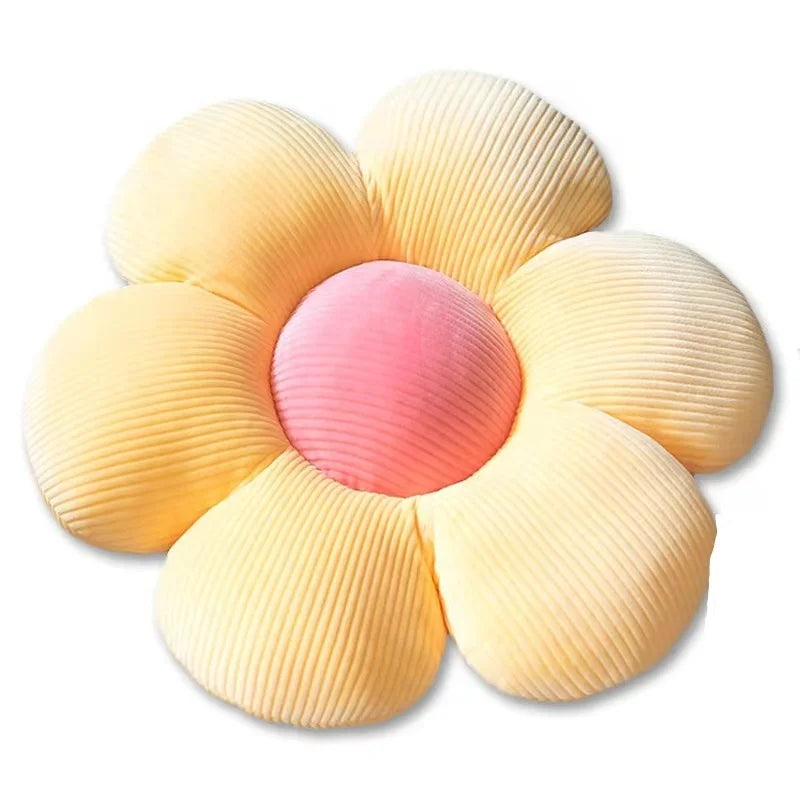 Cute Flower Floor Pillow Cushion Throw Pillow Indie Room Decor Pillow for Teens Tweens Girls Plush Stuffed Toy