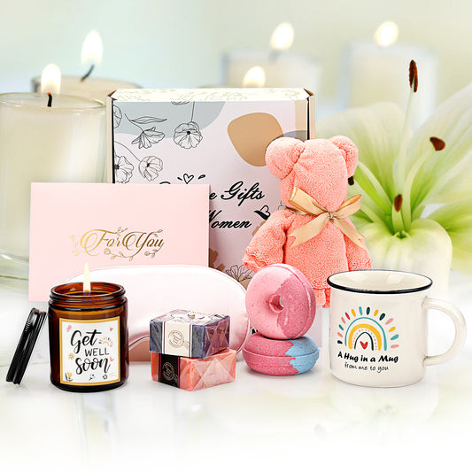 Sleep Relaxation Spa Bath Gifts Set for Women-Not a Day Over Fabulous Mug Birthday Gifts-Get Well Soon Pamper Hamper Gifts