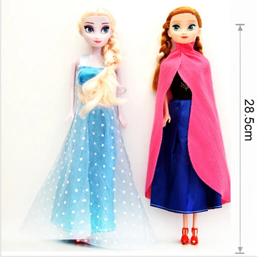 Original Princess Elsa Doll Anna Snow Queen Children Girls Toys Birthday Christmas Gifts for Kids Sharon Dolls