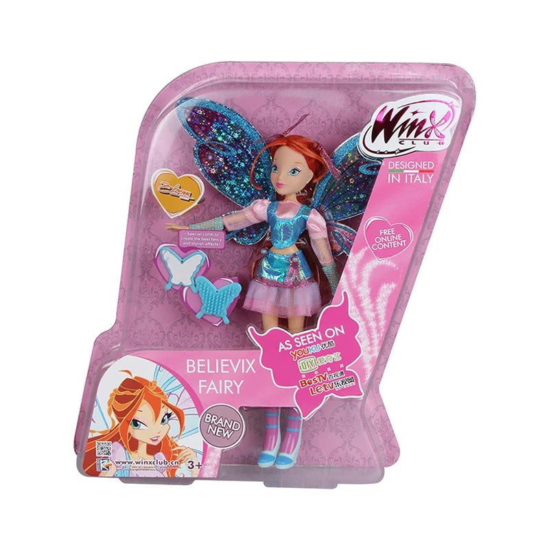 Believix Fairy&Lovix Fairy Rainbow Colorful Girl Doll Action Figures Fairy Bloom Dolls With Classic Toys for Girl Gift