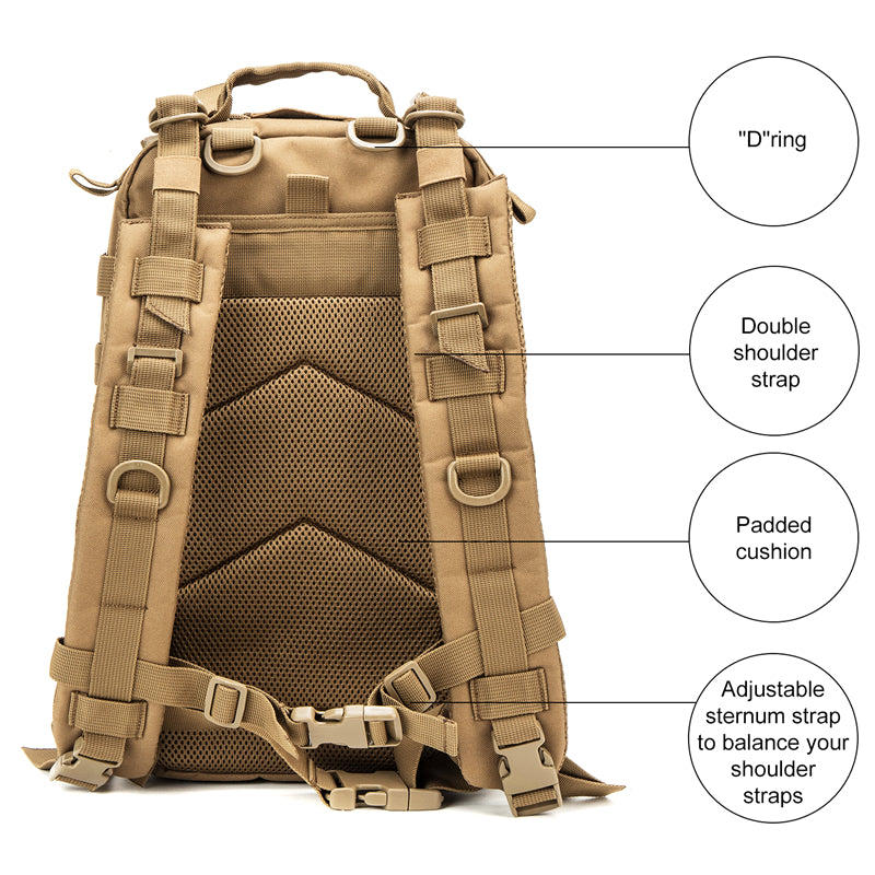 First Aid Tactical Bug Out Bag Survival Kit Backpack Organic Cotton Unisex Denim 24 Hours Online Hot Sale Bag