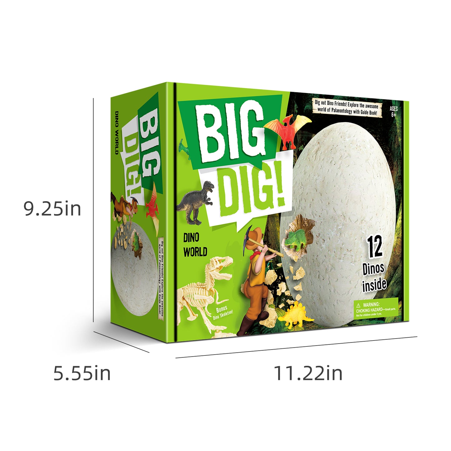 Big Dig Dino World D7194 Excavation Dinosaur Toys Dinosaur Egg Fossil Toy Kids Educational Toys