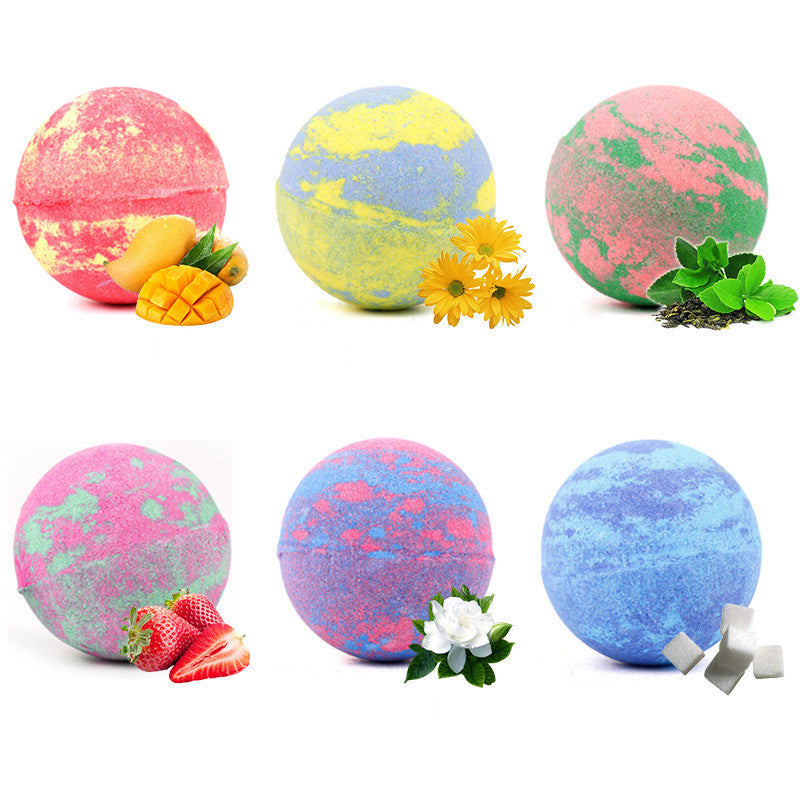 DROPSHIPPING 6 Colors Scents Perfect Bubble Spa Bath Handmade Bath Bombs Gift Set for Birthday Mothers Day Gifts Idea