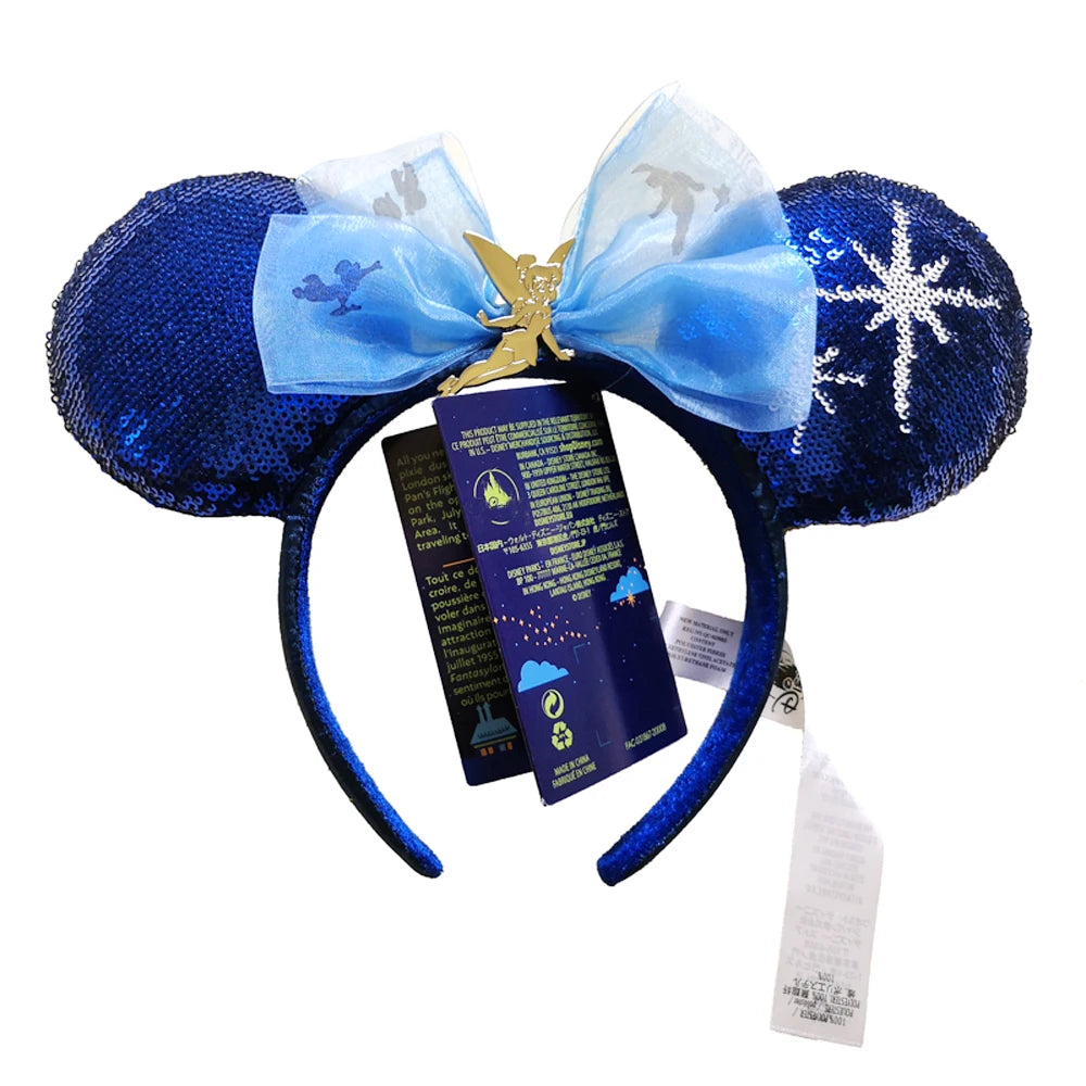 2024 Disney Mickey Ears Headband Firework Headband With Jack Pumpkin King Cosplay Hairband Disneyland Letter Headband Gift