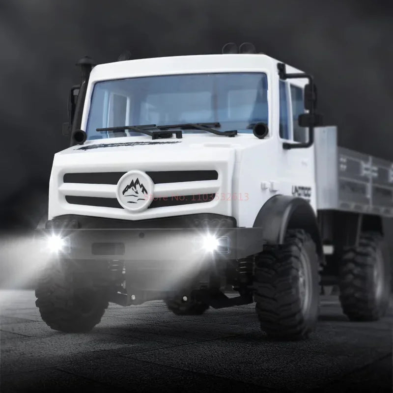 Rc Full Scale 1/16 Remote Control Unimog Simulation Load-Bearing Truck for Children and Boys, Professional Climbing Toy Car Gift