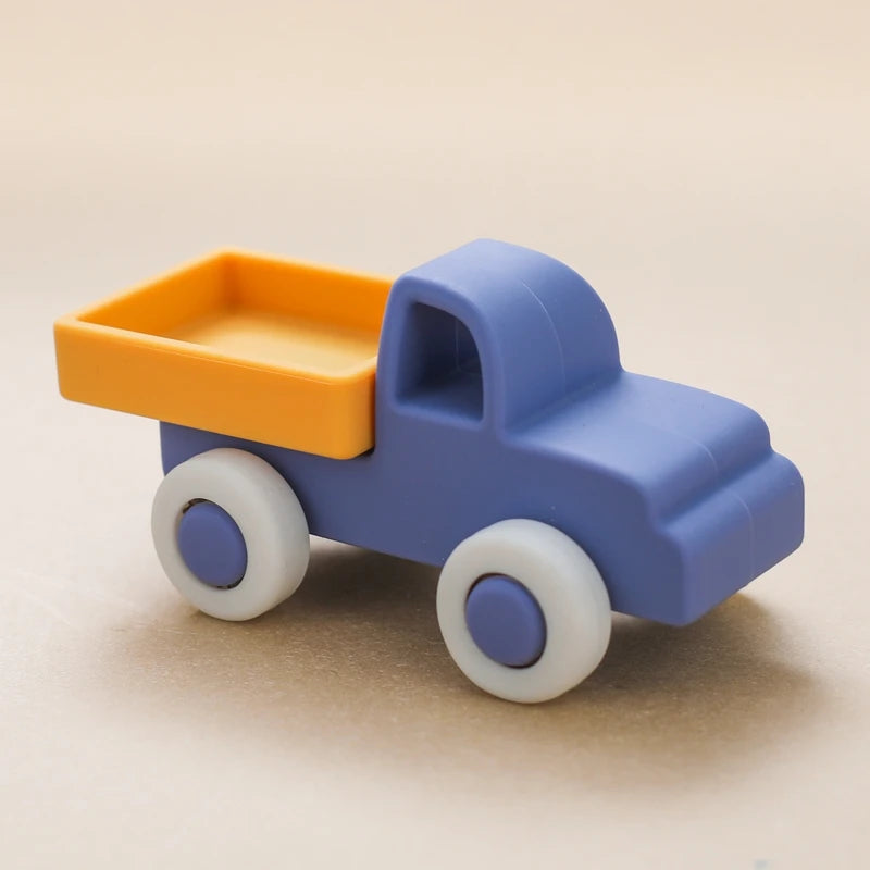 1pc Baby Car Toys Food Grade Silicone Ambulances Truck Montessori Educational Toys Boy Girl Baby 0-12 Months Toy Newborn Gift