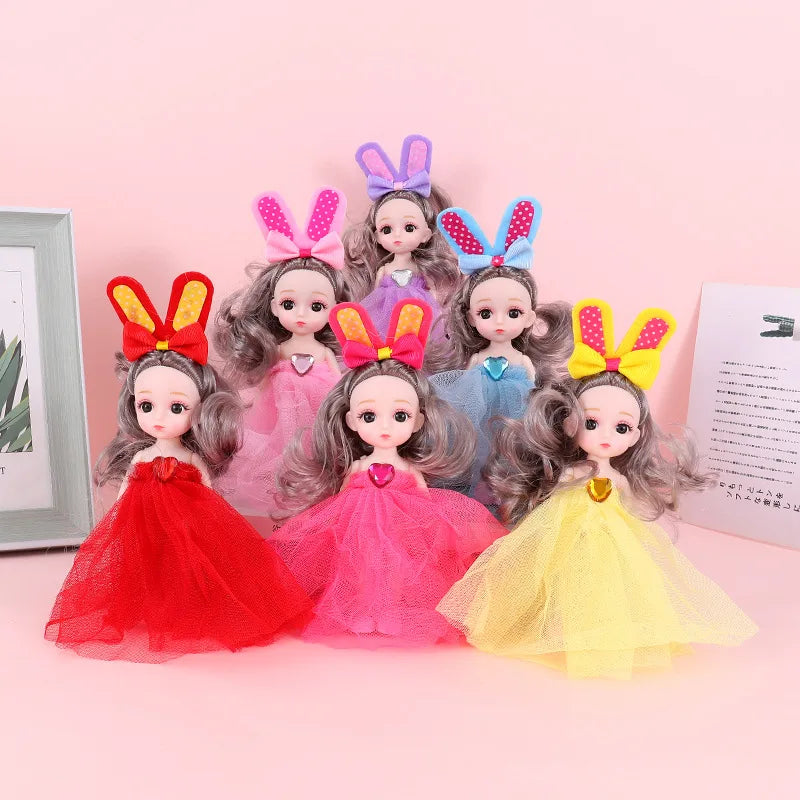 16cm BJD Doll 1/12 With Clothes and Shoes DIY Movable 13 Joints Fashion Cute Princess Figure Girl Gift Child Toys