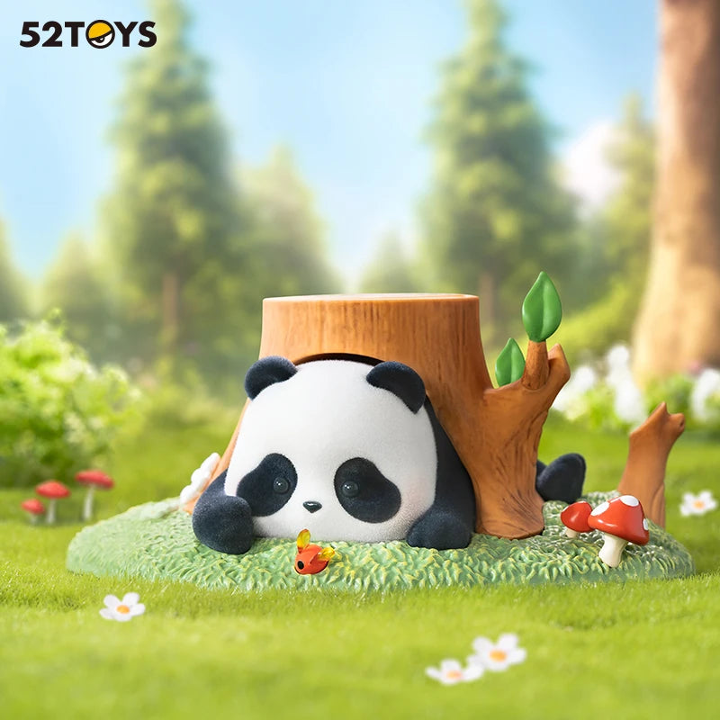 52TOYS Blind Box Panda Roll Fruit Tree Climbing, Mystery Box, Contains One Chubby Panda and a Tree, Random Cute Panda Gift