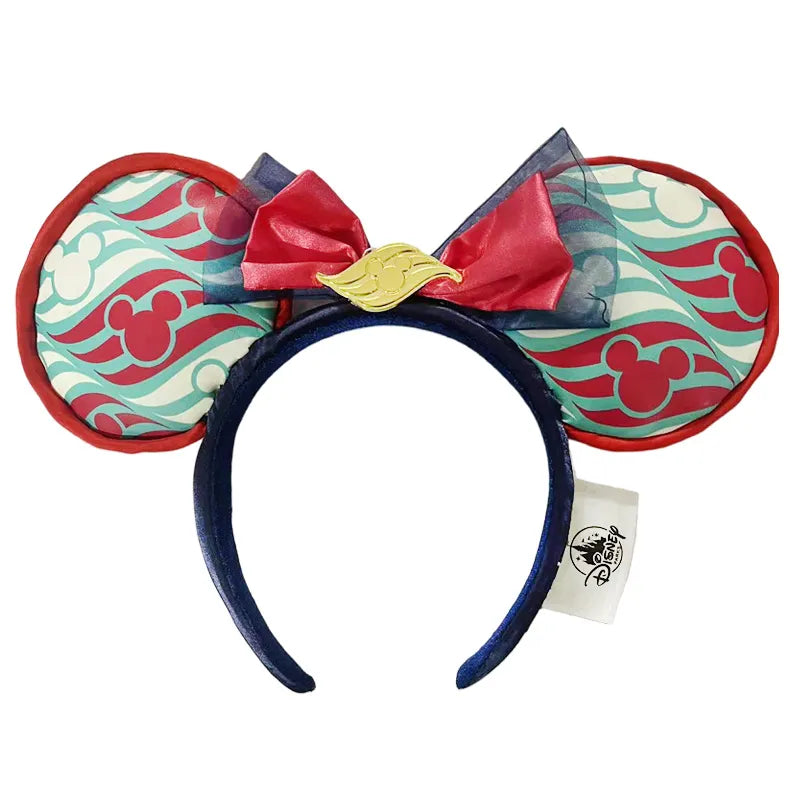 2024 Disney Mickey Ears Headband Firework Headband With Jack Pumpkin King Cosplay Hairband Disneyland Letter Headband Gift