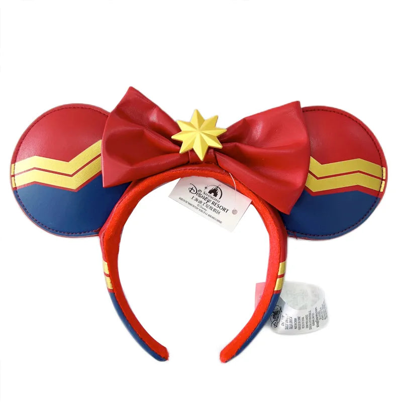 2024 Disney Mickey Ears Headband Firework Headband With Jack Pumpkin King Cosplay Hairband Disneyland Letter Headband Gift