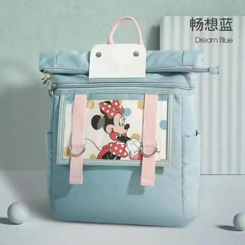 Disney Mickey Original New Diaper Bag Backpack Luxury Brand Baby Diaper Bag Large Capacity Multi-Function Cartoon Baby Bag